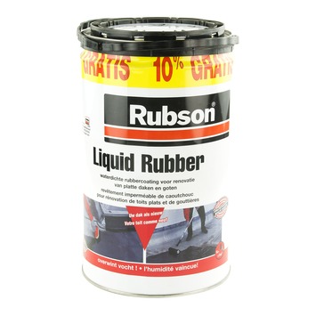 slijm creëren regisseur Rubson coating liquid rubber 5L+ 10% gratis 5,5L zwart | | GAMMA.be