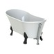 Baignoire îlot Allibert Felina 170x80 cm pieds noirs