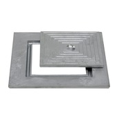 Putdeksel 50x50 cm enkel aluminium