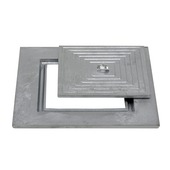 Putdeksel 60x60 cm enkel aluminium