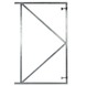 Stalen poortframe 100x149,5 cm