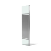 Aurlane douchewand Parma 2 pivoterend 40x200 cm spiegelglas