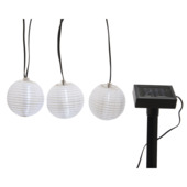 Solar LED feestverlichting 10 lampions 4,5 m
