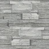 Vliesbehang Stenen muur grijs 103948