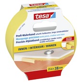 Tesa professional indoor afplakband geel 38 mm x 25 m