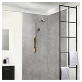 Lambris PVC Valladolid gris 260 x 37,5 cm 4 pièces DUMAPAN