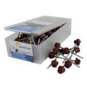 Clou pour panneau bitumé Aquaplan zingué rouge 100 pièces