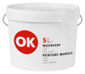 OK muurverf mat wit 5L