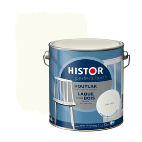Histor Perfect Finish houtlak zijdeglans RAL 9010 gebroken wit 2,5 liter