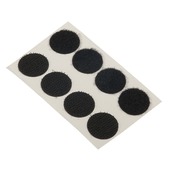 Fix-O-Moll Klittenband rond zelfklevend Ø20 mm zwart