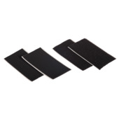 Fix-O-Moll Klittenbandstrip zelfklevend 90 x 50 mm zwart