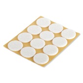 Suki Meubelglijders vilt zelfklevend rond 22 mm wit 48 stuks