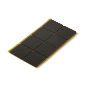 Suki Meubelglijders vilt zelfklevend vierkant 20 x 20 mm bruin 16 stuks