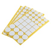 Suki Meubelglijders vilt zelfklevend wit assorti 105 stuks