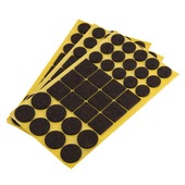 Suki Meubelglijders vilt zelfklevend bruin assorti 105 stuks