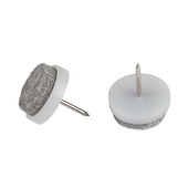 Suki Meubelglijders vilt m/nagel 20 mm wit 8 stuks