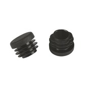 Suki Meubeldoppen insteek rond 25 mm zwart 4 stuks