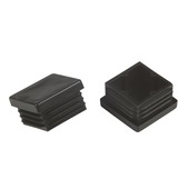 Suki Meubeldoppen insteek vierkant 35x35 mm zwart 4 stuks