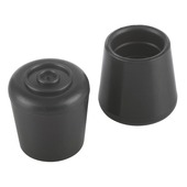 Suki Meubeldop opsteek rond rubber 22 mm zwart 4 stuks