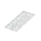 Suki Stootbuffer bol 16x8 mm transparant 8 stuks