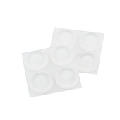 Suki Stootbuffer vlak 19x4 mm transparant 8 stuks