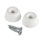 Suki Deurbuffer kunststof 20x10 mm wit 4 stuks