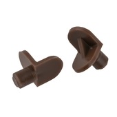 Suki Kastplankdragers haaks kunststof 5 mm bruin 40 stuks