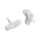 Suki Kastplankdragers m/stift 6 mm wit 16 stuks