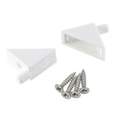 Suki Kastplankdragers schroefbaar 5 mm wit 8 stuks