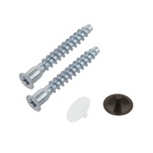 Suki Verbindingsschroeven staal met afdekkapjes 7x50 mm verzinkt