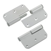 Suki Paumellen aluminium ronde hoeken links 80 x 80 mm