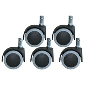 Jeu de roulettes pour chaise de bureau 5 pièces  Ø50 mm
