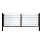 Giardino dubbele tuinpoort Roma/Milano zwart 140 x 400 cm (2 x 200 cm)