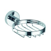 Porte-savon modèle fileté chromé