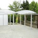 Carport dubbel wit helder 600x1000 cm