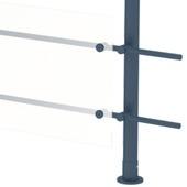 RA13 bevestiging voor plexiglas borstwering, RAL 7016 (antraciet)