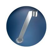 Rondo R19 versterking paal borstwering zilver