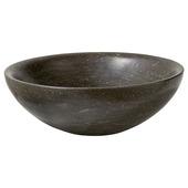 Atlantic waskom rond Carolina zwart natuursteen Ø 40x14 cm