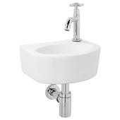 Atlantic handenwasserset halfrond Jonah wit keramiek 30x22,5x11,5 cm