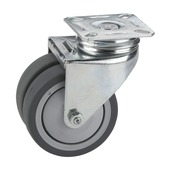 Dornerhelm zwenkwiel op plaat 75 mm 100 kg