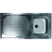 Van Marcke opbouwspoeltafel Nova 100x50 cm chroom