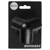 Novidade raccord d'angle 3-voies Noir Ø 21mm