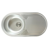 GAMMA spoeltafel met korfplug 85x45 cm 1 bak krasarm inox