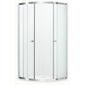Atlantic douchecabine kwartrond Silas helder glas chroom 90 x 90 x 190 cm