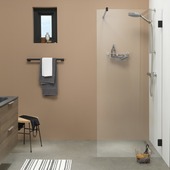 Paroi de douche A3 Sealskin I Am 98x200 cm translucide/noir