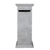 Brievenbus staand vlak bluestone 105 x 40 x 40 cm