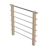 Garde-corps type M en aluminium coloré inox Savoie 100 cm