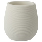 Gobelet Atlantic résine synthétique nervurée blanc