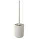 Garniture brosse WC Atlantic synthétique blanc