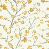 Vliesbehang Ushi okergeel 105743